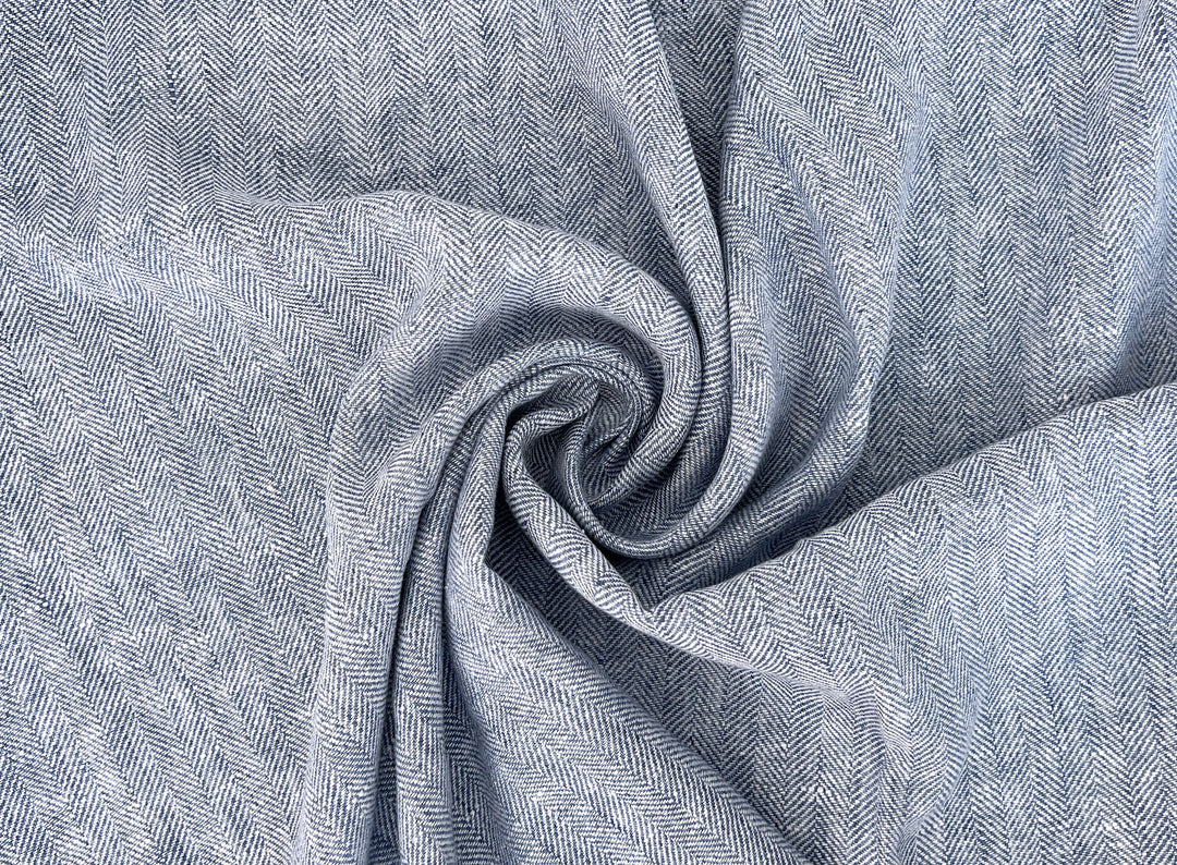 100% Linen Herringbone Twill Fabric Heavy Weight 7546 7547 7743 8152
