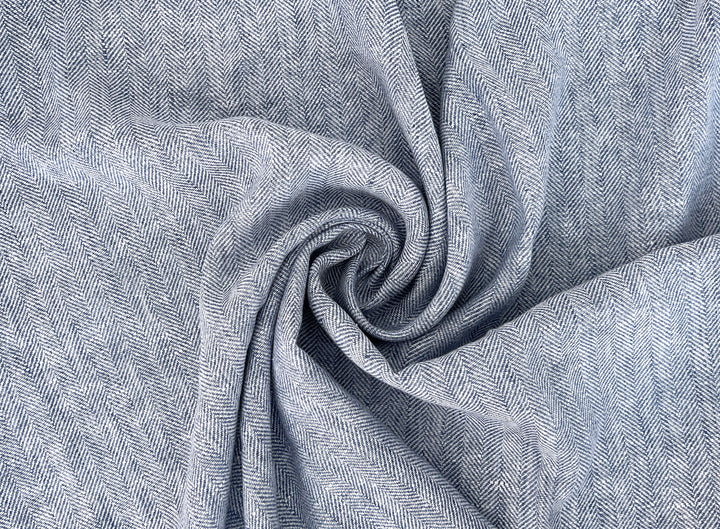 100% Linen Herringbone Twill Fabric Heavy Weight 7546 7547 7743 8152