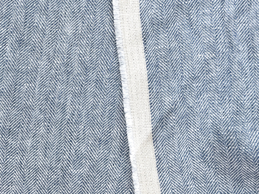 100% Linen Herringbone Twill Fabric Heavy Weight 7546 7547 7743 8152