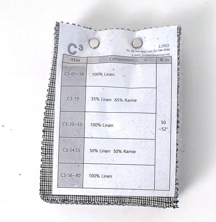 C3 Swatch Collection – Linen Blends in Solid & Two-Tone Colors