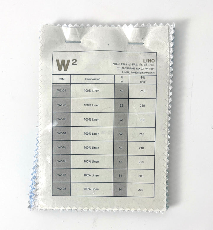 W2 Swatch Collection – Linen Blends in Solid & Two-Tone Colors