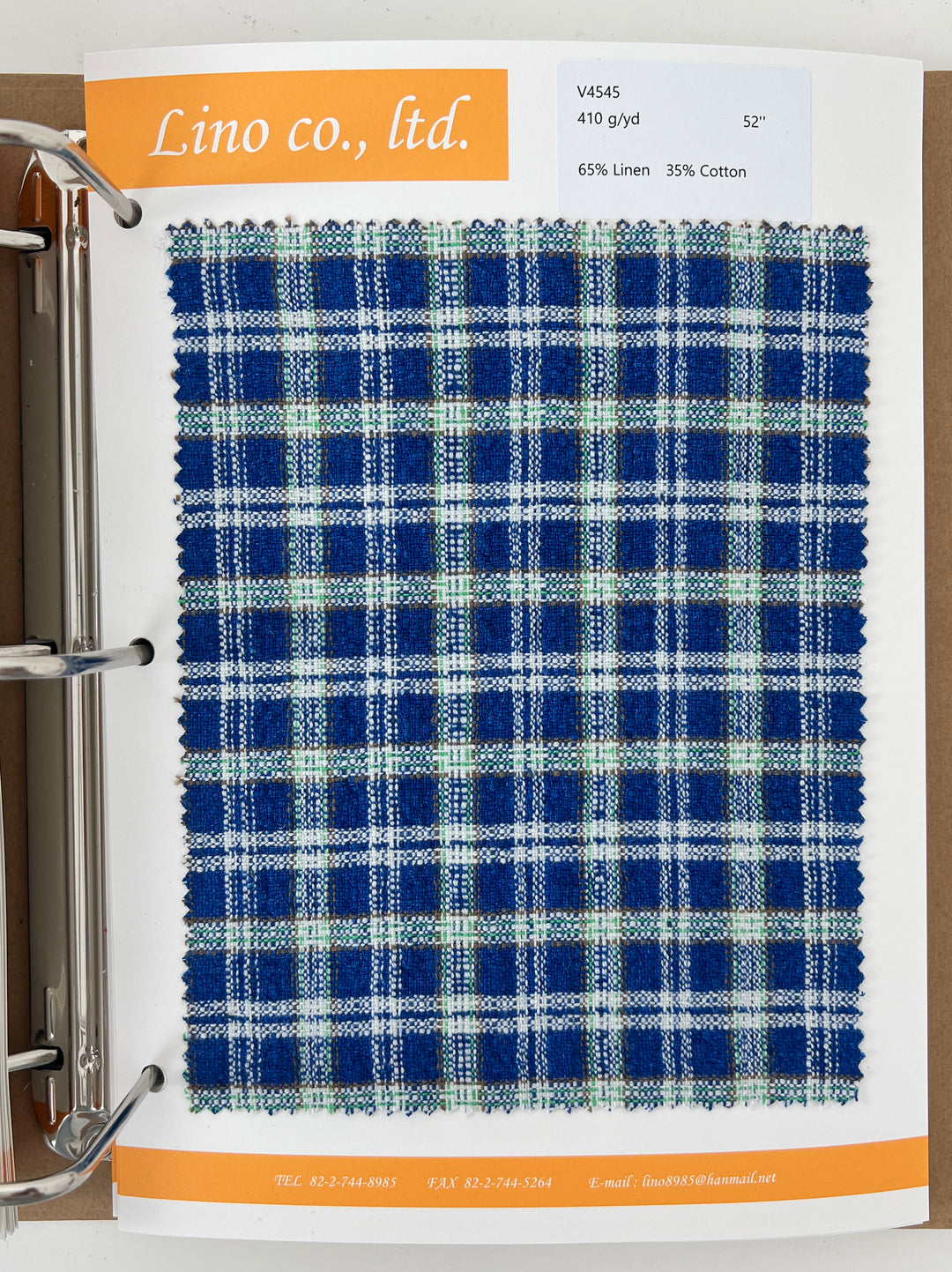 Fabric Swatch Collection Book – Vol. 45 | Spring–Summer 2025 Edition