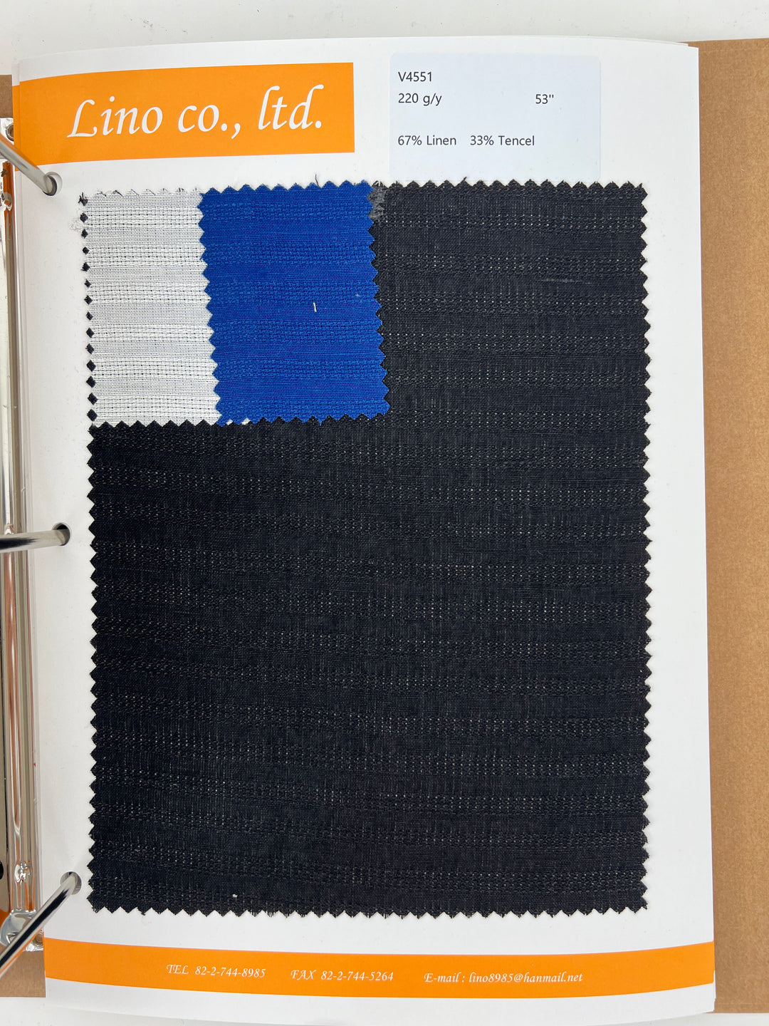 Fabric Swatch Collection Book – Vol. 45 | Spring–Summer 2025 Edition