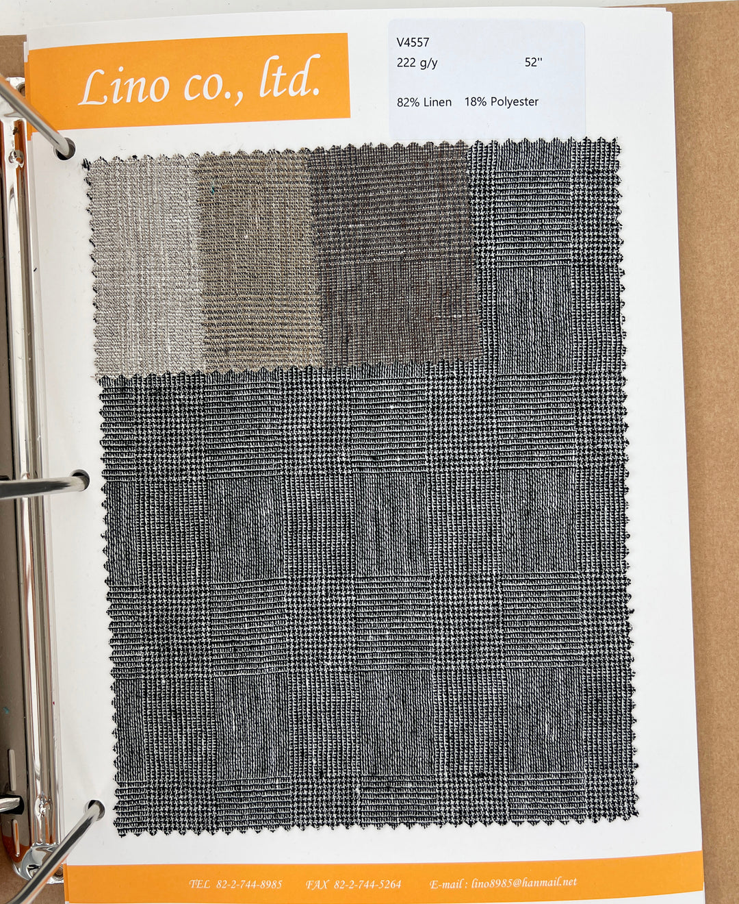 Fabric Swatch Collection Book – Vol. 45 | Spring–Summer 2025 Edition