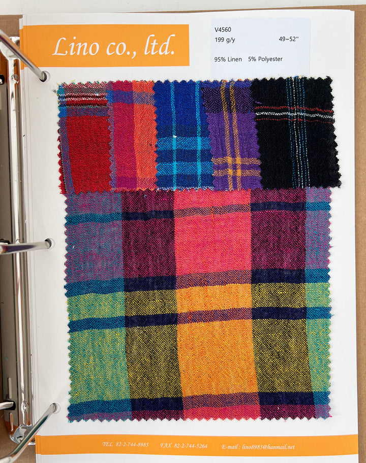 Fabric Swatch Collection Book – Vol. 45 | Spring–Summer 2025 Edition