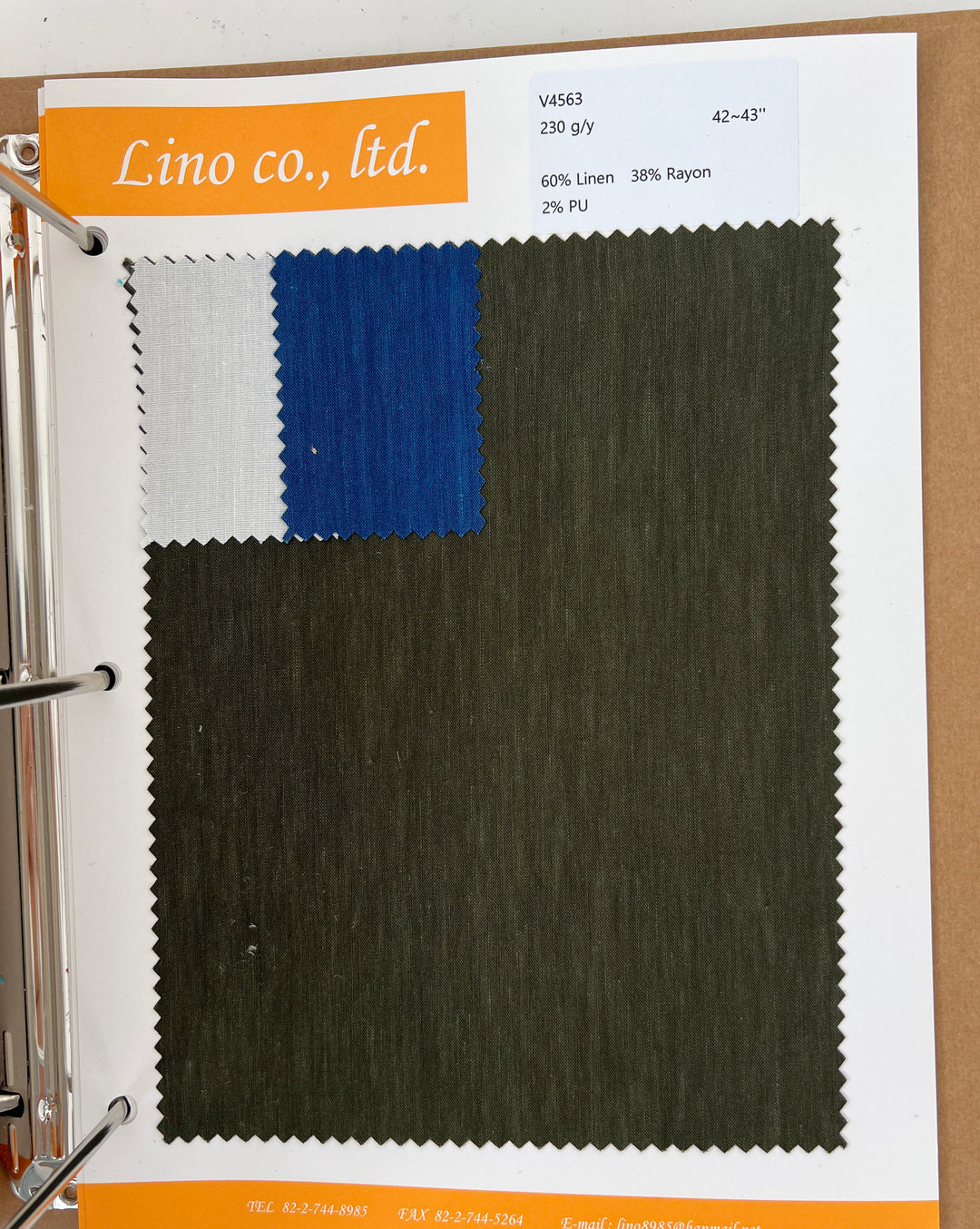 Fabric Swatch Collection Book – Vol. 45 | Spring–Summer 2025 Edition