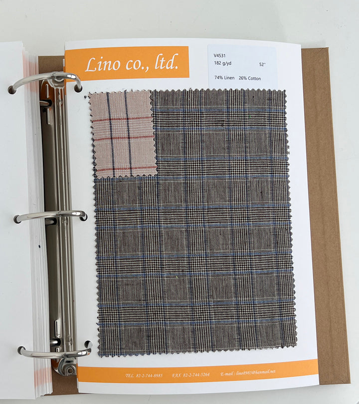 Fabric Swatch Collection Book – Vol. 45 | Spring–Summer 2025 Edition