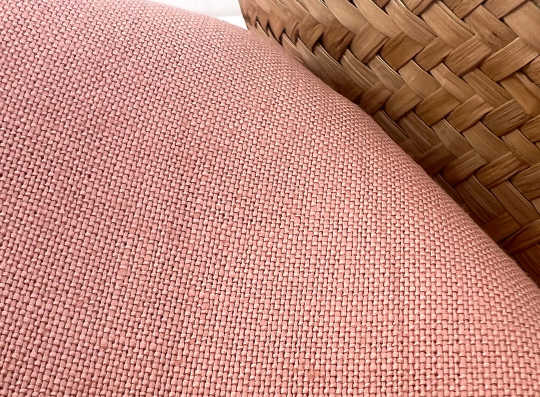 100% Linen Fabric in Peach – Solid Color, Medium to Heavy Weight, Pre-Washed, 90004