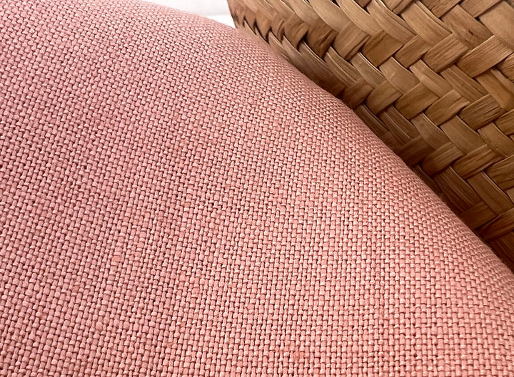 100% Linen Fabric in Peach – Solid Color, Medium to Heavy Weight, Pre-Washed, 90004