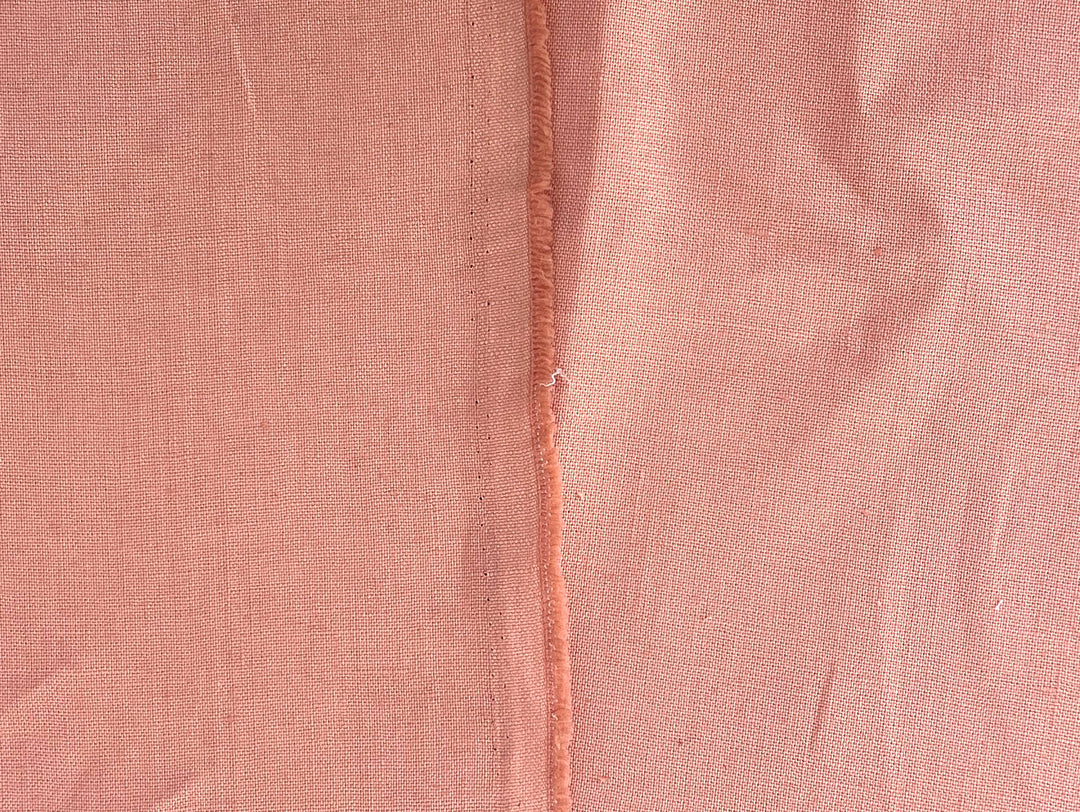 100% Linen Fabric in Peach – Solid Color, Medium to Heavy Weight, Pre-Washed, 90004
