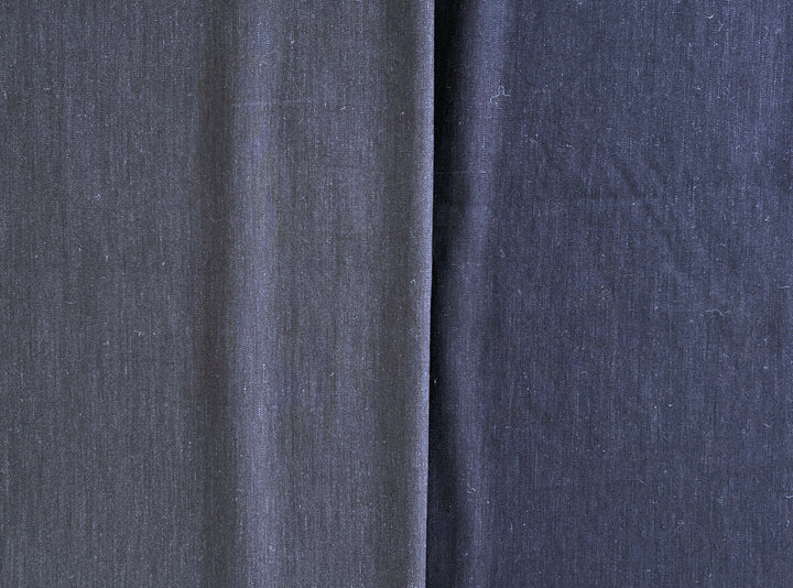 Linen Rayon Spandex Fabric – Great Drape & Comfort Stretch, Dark Navy & Grey 8162 8163