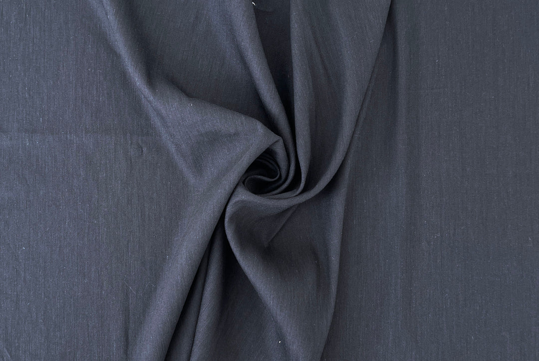 Linen Rayon Spandex Fabric – Great Drape & Comfort Stretch, Dark Navy & Grey 8162 8163