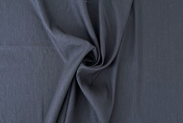 Linen Rayon Spandex Fabric – Great Drape & Comfort Stretch, Dark Navy & Grey 8162 8163