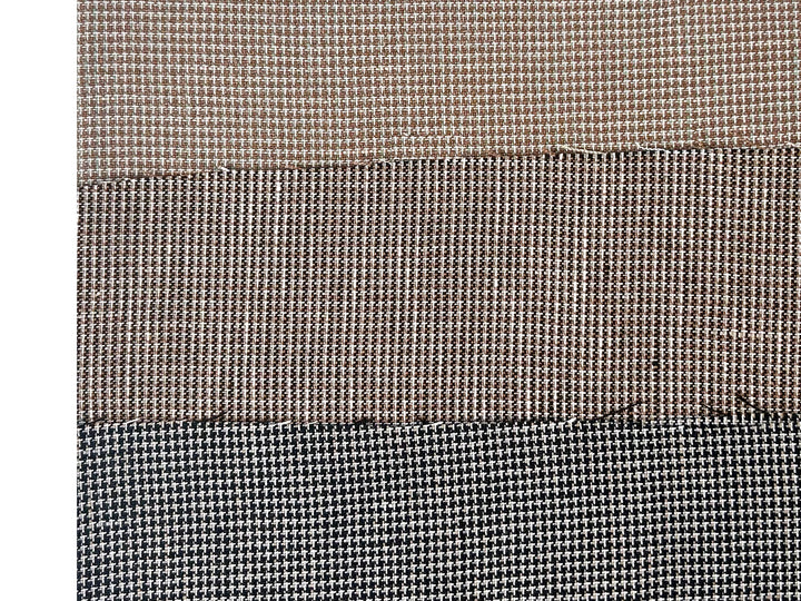 Linen Rayon Blend Fabric - Mini Gingham Check, Soft Touch, Plain Weave 8049 8050 8051