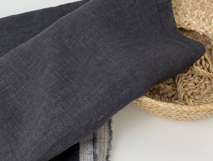 Delave Vintage Dyed 100% Linen Fabric – Medium to Heavyweight, Soft Finish  7491 7054 7957