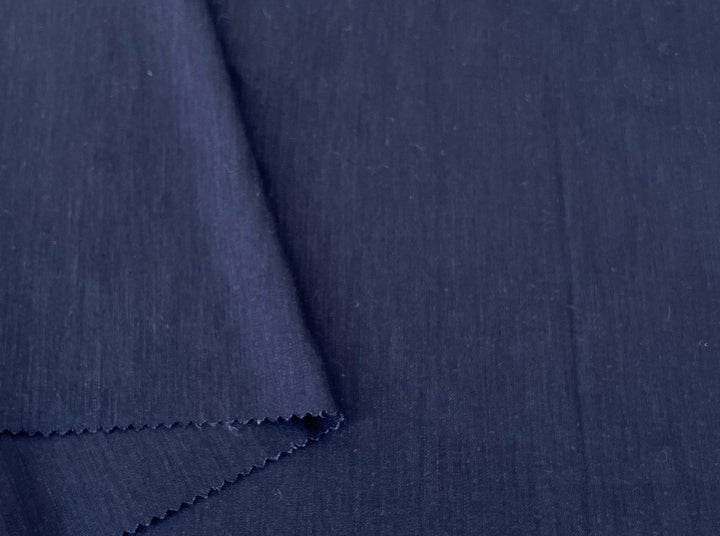 Linen Rayon Spandex Fabric – Great Drape & Comfort Stretch, Dark Navy & Grey 8162 8163