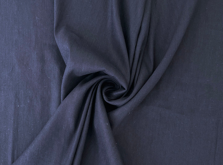 Linen Rayon Spandex Fabric – Great Drape & Comfort Stretch, Dark Navy & Grey 8162 8163