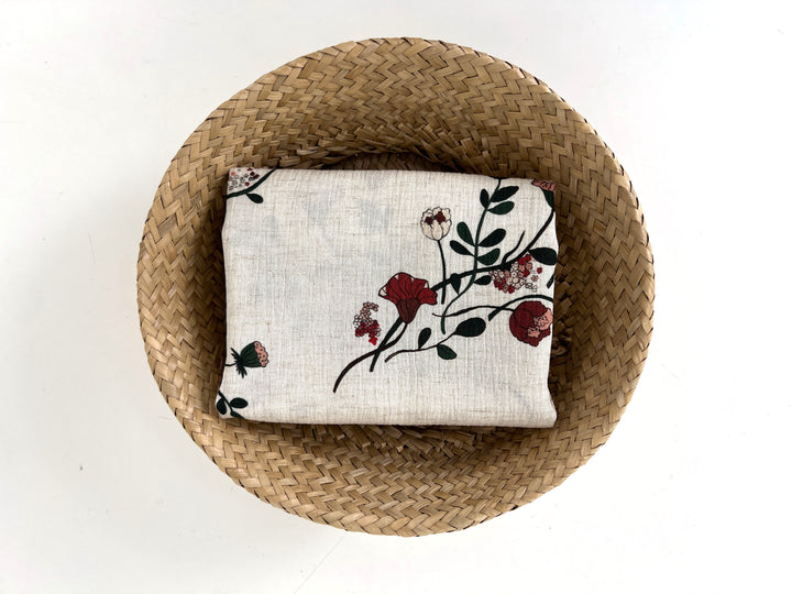 Lamp Light - Linen Rayon Print Fabric, Design by Madeline, Madswick Studio, 8226