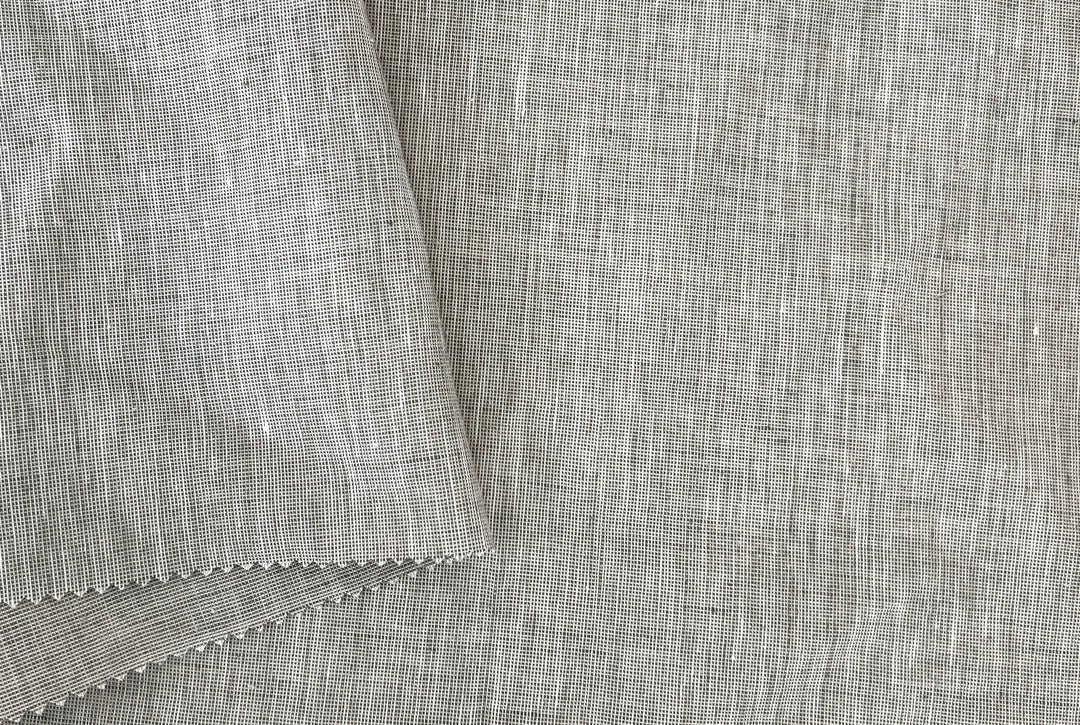 Linen Polyester Blend Fabric – Pre-Washed, Medium Weight, Slightly Crisp 3506