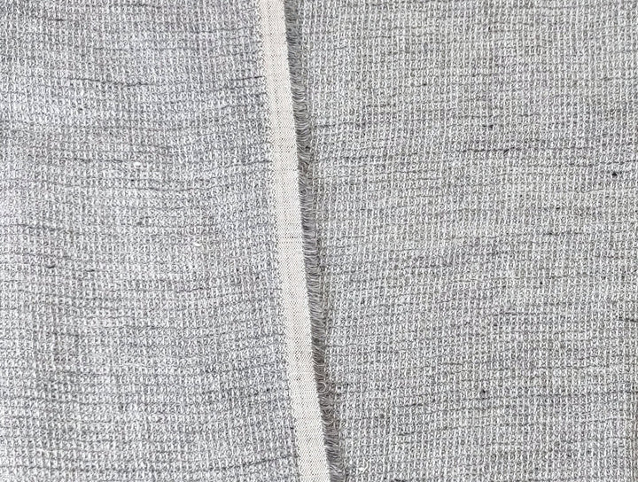 Cloud 9 100% Linen Waffle Tweed Fabric 7876 7877 7878 7879 7880 - The Linen Lab - Beige