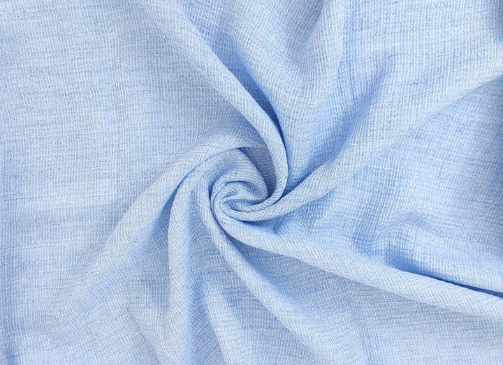 Cloud 9 100% Linen Waffle Tweed Fabric 7876 7877 7878 7879 7880 - The Linen Lab - Blue(Light)