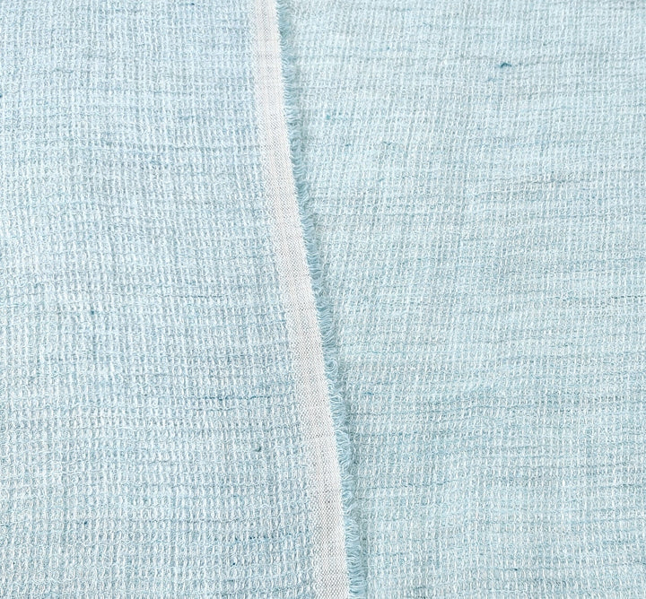 Cloud 9 100% Linen Waffle Tweed Fabric 7876 7877 7878 7879 7880 - The Linen Lab - Gray