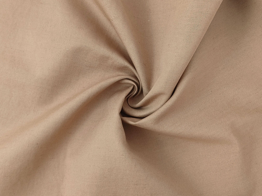 Linen Cotton Canvas Fabric: Beige 4369 - The Linen Lab - Beige