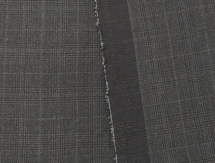 Linen Cotton Glen Plaid Fabric: Heavyweight Elegance for Crafting and Home Décor 7582 7583 - The Linen Lab - Grey