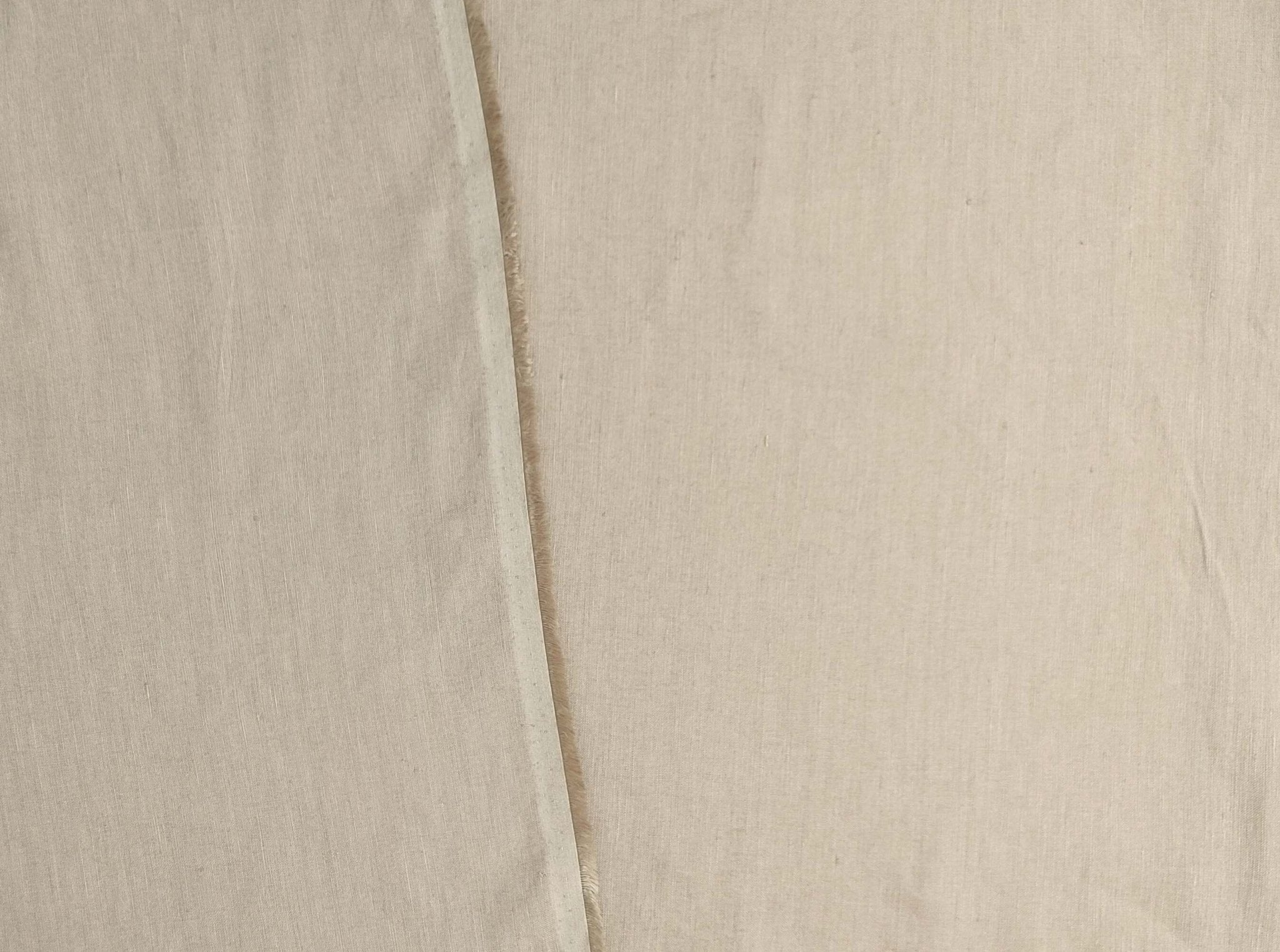 Linen Tencel Silk Fabric: Light Weight, Plain Weave 6898 7666 7667 - The Linen Lab - Beige