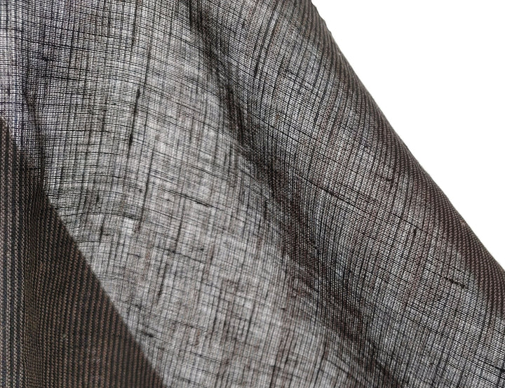 Linen Thin Stripe Fabric 6404 7647 6882 6883 - The Linen Lab - Brown