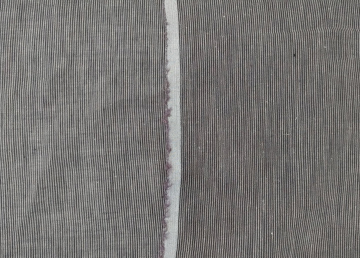 Linen Thin Stripe Fabric 6404 7647 6882 6883 - The Linen Lab - Gray