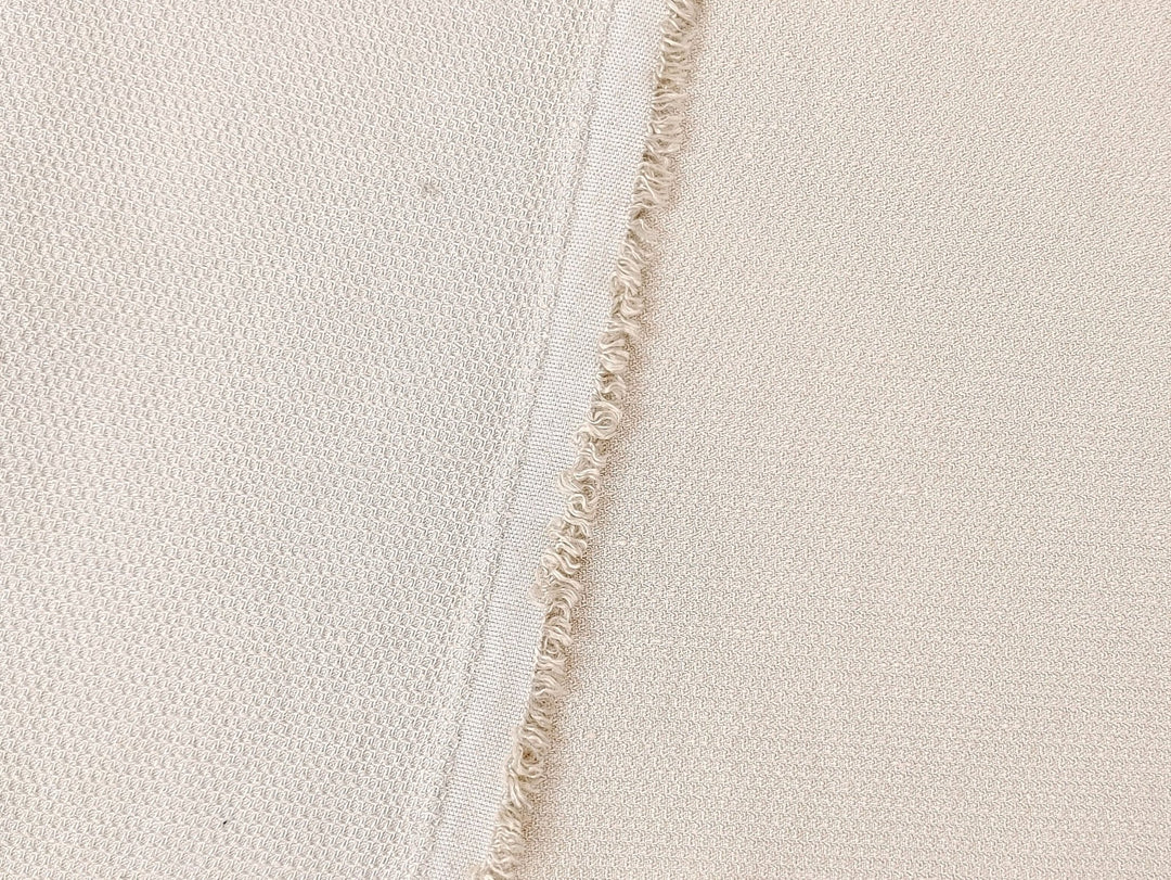 Premium Linen Rayon Tencel Dobby Stretch Fabric - Soft, Breathable, Versatile Material for Clothing and Crafts 7232 7233 - The Linen Lab - Beige(Light)