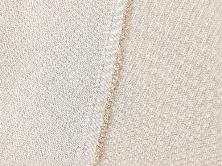Premium Linen Rayon Tencel Dobby Stretch Fabric - Soft, Breathable, Versatile Material for Clothing and Crafts 7232 7233 - The Linen Lab - Beige(Light)