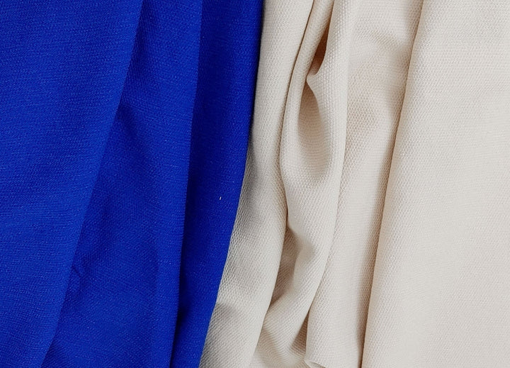 Premium Linen Rayon Tencel Dobby Stretch Fabric - Soft, Breathable, Versatile Material for Clothing and Crafts 7232 7233 - The Linen Lab - Blue