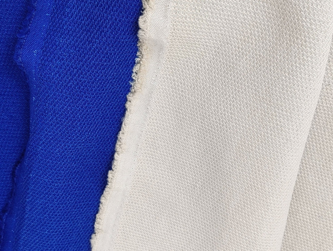 Premium Linen Rayon Tencel Dobby Stretch Fabric - Soft, Breathable, Versatile Material for Clothing and Crafts 7232 7233 - The Linen Lab - Blue