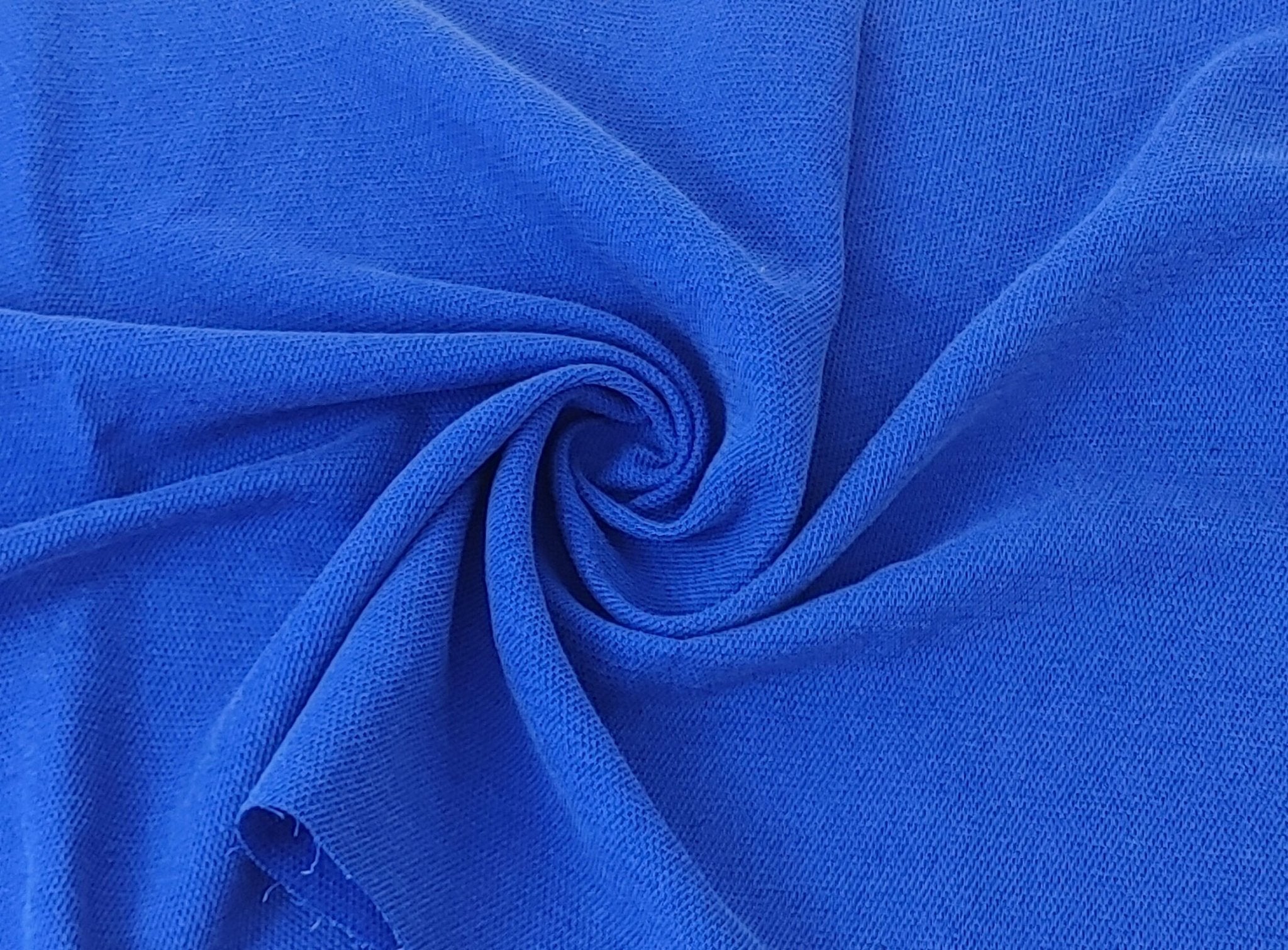 Premium Linen Rayon Tencel Dobby Stretch Fabric - Soft, Breathable, Versatile Material for Clothing and Crafts 7232 7233 - The Linen Lab - Blue