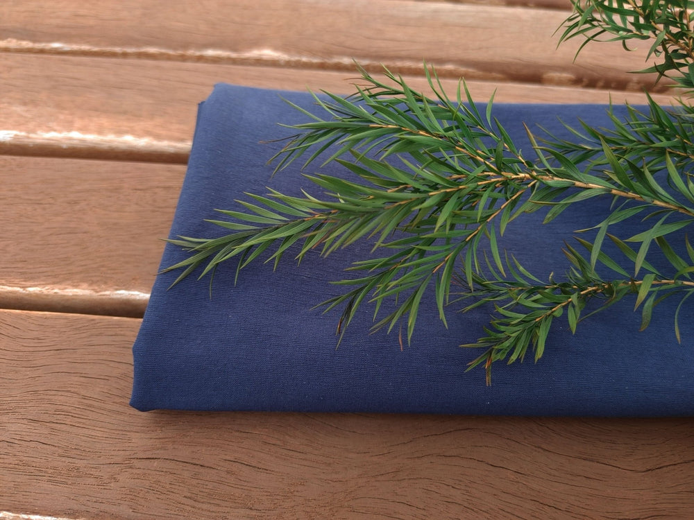 Ultimate Comfort: Warp Stretch Fabric Blend of Linen, Cotton, Nylon, and Spandex 7816 - The Linen Lab - Navy
