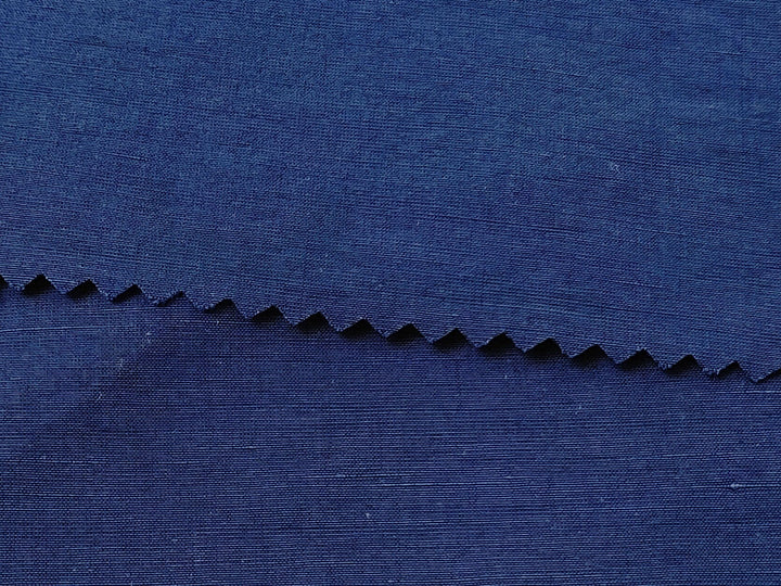 Ultimate Comfort: Warp Stretch Fabric Blend of Linen, Cotton, Nylon, and Spandex 7816 - The Linen Lab - Navy