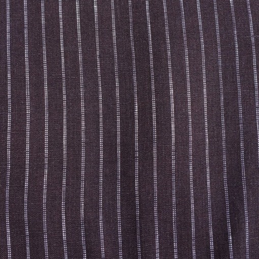 100% Linen Fabric 2-Pin Stripe Light Weight 6253 6254 - The Linen Lab - Navy 6253