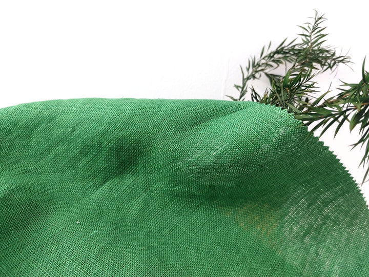 100% Linen Fabric Heavy Weight Solid Color 7664 7683 - The Linen Lab - Green