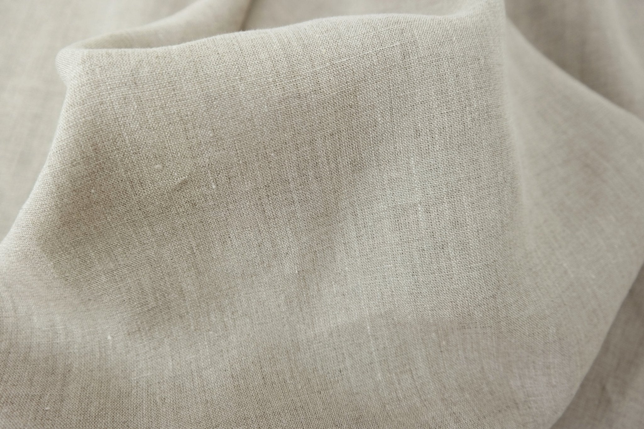 100% Linen Fabric Medium Weight Soft Touch 14S - The Linen Lab - Natural