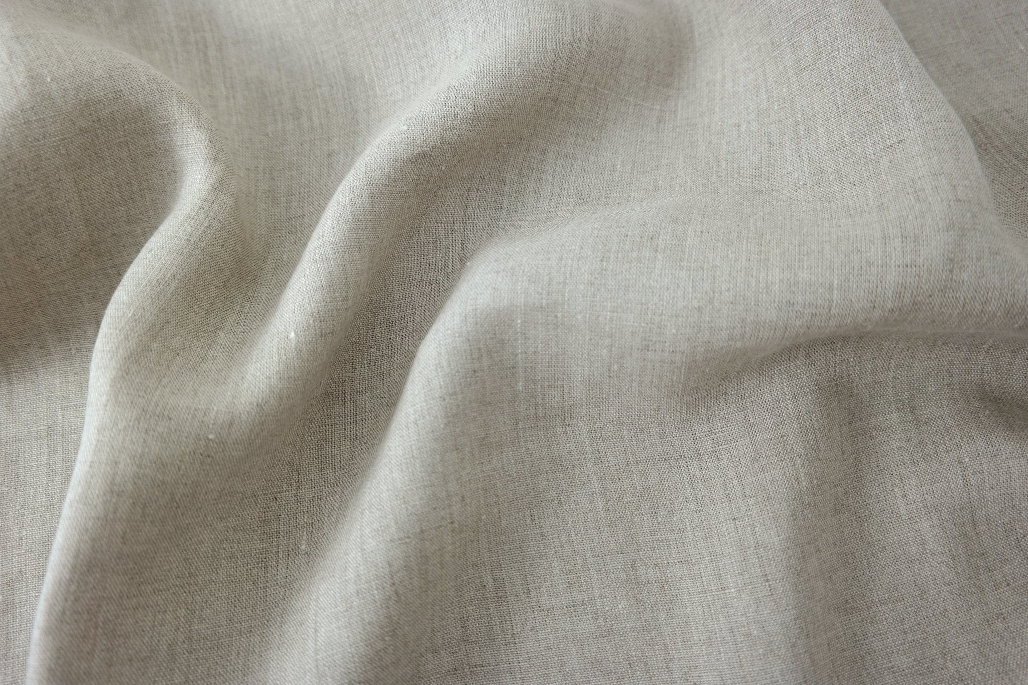 100% Linen Fabric Medium Weight Soft Touch 14S - The Linen Lab - Natural