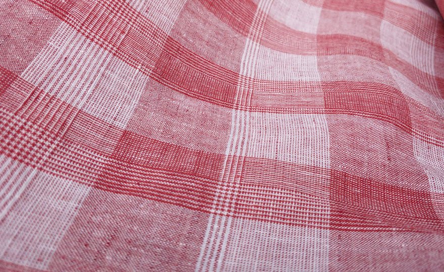 100% Linen Fabric Tartan Glen Plaid 6069 6841 6842 7220 - The Linen Lab - WH*RED 6841