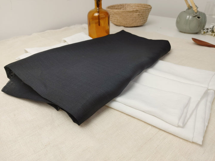 100% Ramie Fabric 100nm Super Light Weight 3047 6997 - The Linen Lab - White