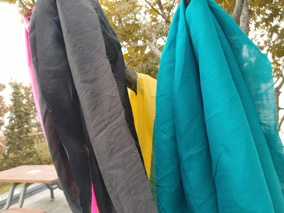 100% Ramie Fabric 60nm Light Weight - The Linen Lab - Green