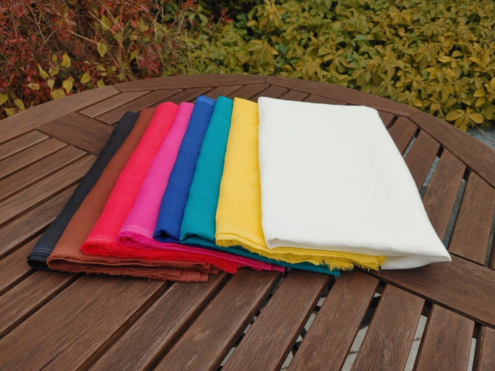 100% Ramie Fabric 60nm Light Weight - The Linen Lab - White