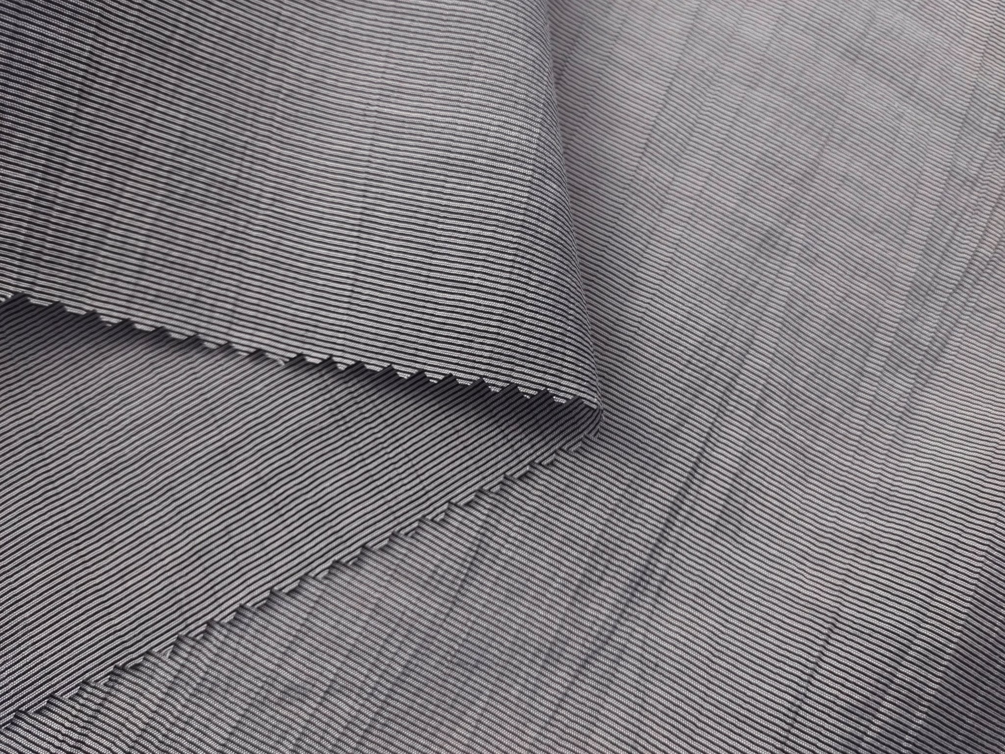 Bamboo mixed fabric with crease effect 4055 - The Linen Lab - Gray
