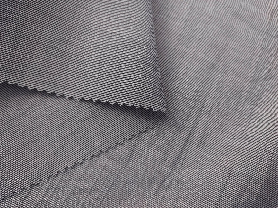 Bamboo mixed fabric with crease effect 4055 - The Linen Lab - Gray