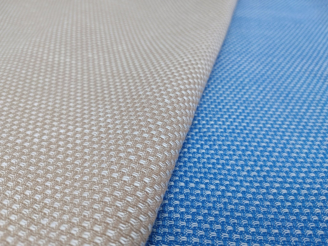 Beyond the Norm: The Bold Textures of Linen Cotton Dobby Chambray 4184 4185 - The Linen Lab - Blue