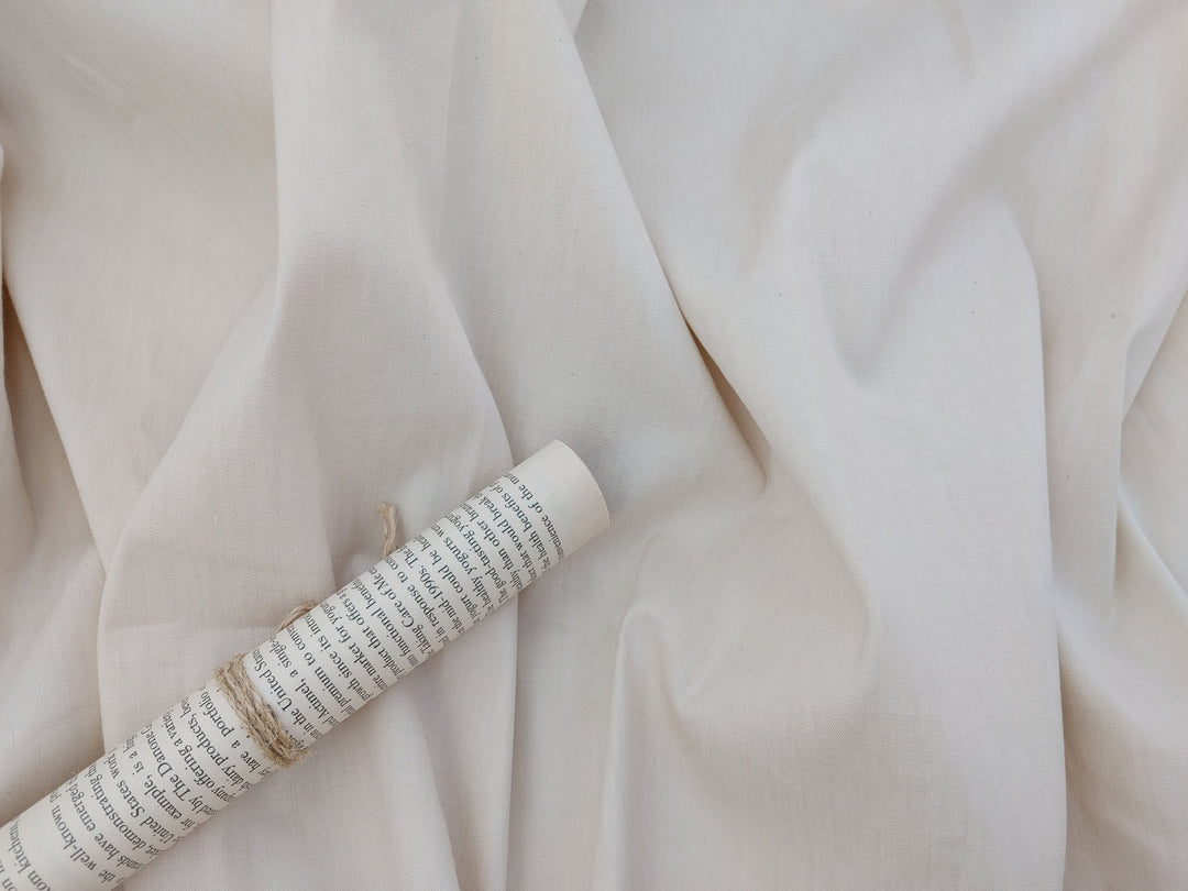 Chambray Linen Cotton Stretch Twill Fabric 3099 3248 3249 2234 - The Linen Lab - Beige